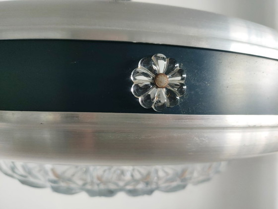 Vintage Mid-Century Space Age UFO Pendant Lamp/ Aluminum & Cut Glass (1960s/1970s) – Ceiling lights, Other (photo 14 of 27)