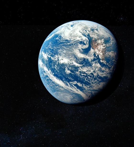 Image 1 of We come here to explore the Moon and finally discover the Earth - Poster 70x100 cm