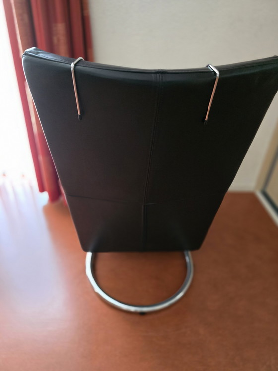 Image 1 of Fauteuil Montis Madonna (cuir noir)