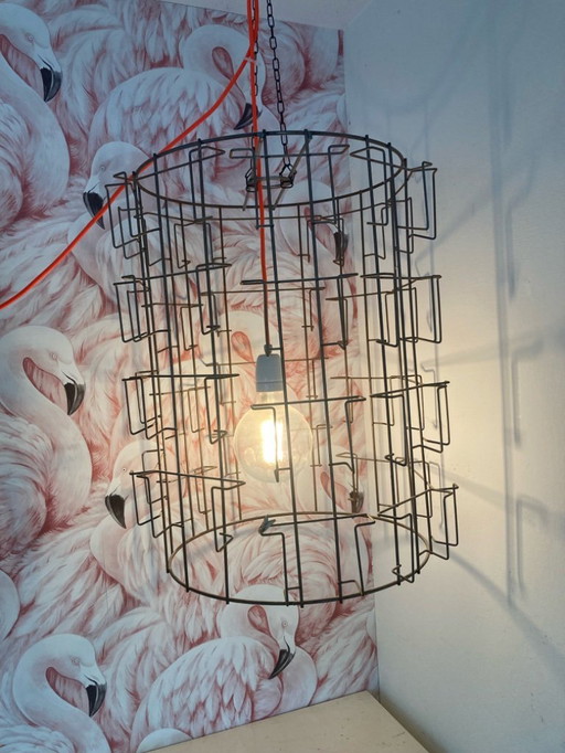Pendant Lamp Vintage Card Rack