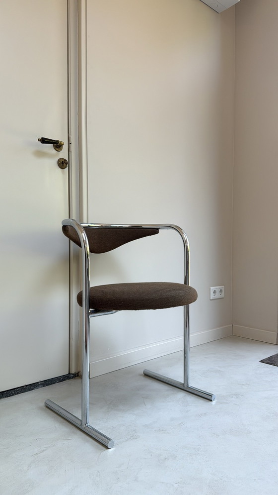 Vintage chrome S30 Thonet chair – Dining chairs, Textile (photo 2 of 9)