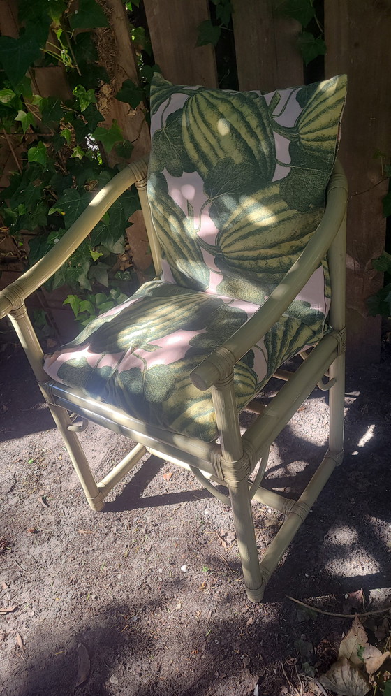 Image 1 of chaise de jardin en bambou