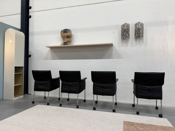 Image 1 of 4 Design on Stock Gola Dining Chair with Wheel Black
