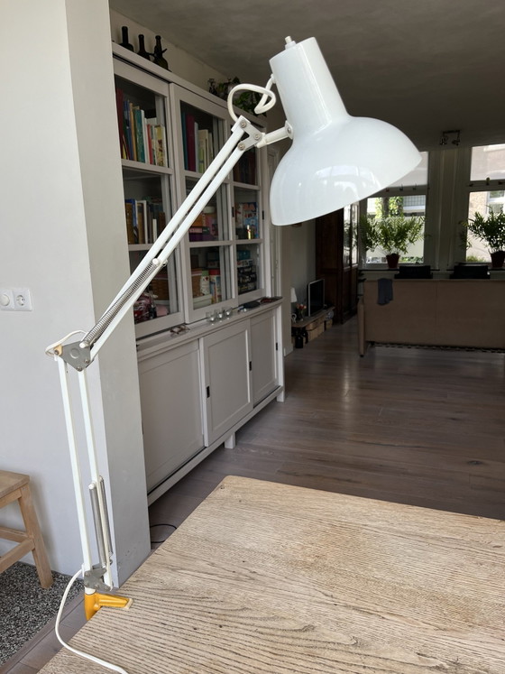 Vintage Massive architect lamp / Desk lamp - 70s, Metal, White (photo 5 of 5)