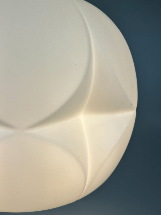 Image 1 of Vintage Opaline Hanglamp, Peill & Putzler Artichoke, 1970's