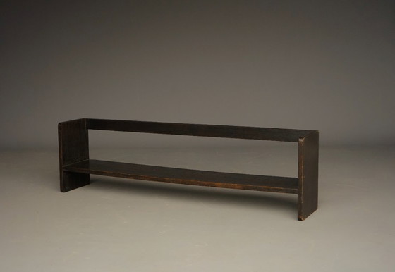 Image 1 of Scaffale per libri in legno di quercia della Scuola Haagse Bauhaus