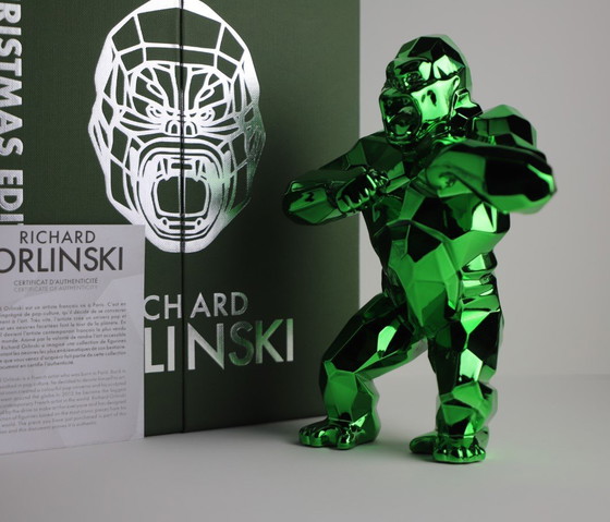 Image 1 of Statue d'art de Richard Orlinski : Kong Spirit Vert