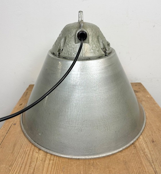 Image 1 of Grey Industrial Explosion Proof Lamp with Aluminum Shade from Zaos, 1970s
