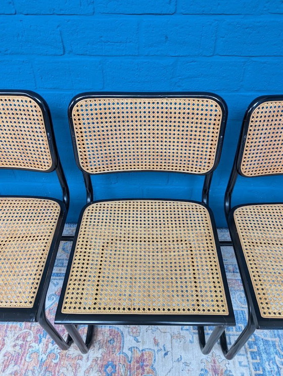 4x Vintage black Cesca chairs – Dining chairs, Metal, Rattan (photo 15 of 21)