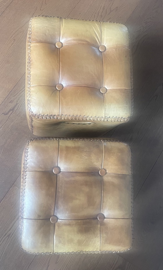 Image 1 of Casa Padrino luxe krukset van echt leer bruin Uitstekend vakmanschap uit de luxe collectie van Casa Padrino