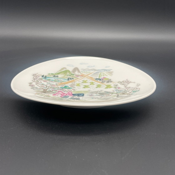 Rosenthal Bele Bachem, Triangular Porcelain Bowl, Kunstabteilung Selb, Vintage, White (photo 6 of 6)