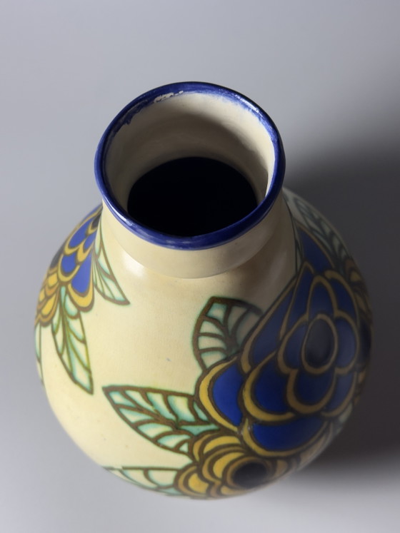 Image 1 of Boch Frères Keralux Art Deco Vase by Charles Catteau – Belgium, ca. 1925–1930