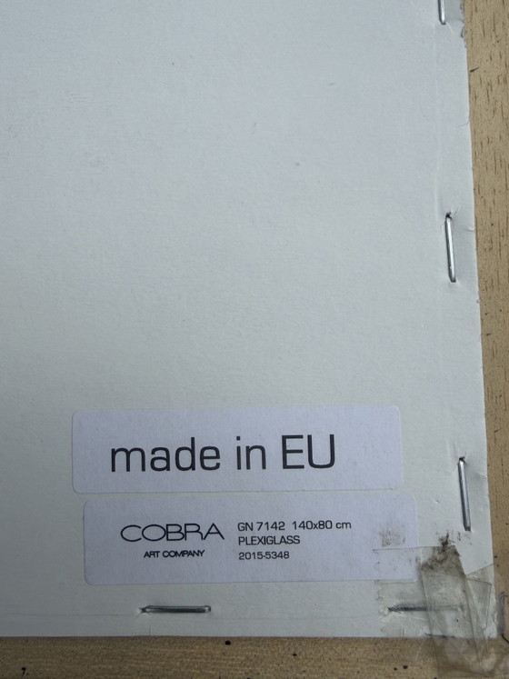 Image 1 of Kunstwerk van COBRA Art Company op plexiglas, 140 × 80 cm – Exclusief designobject
