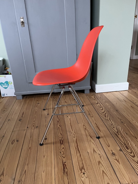 Vitra Eames DSX Rojo – Sillas de comedor, Plástico, Cromo (photo 2 of 5)