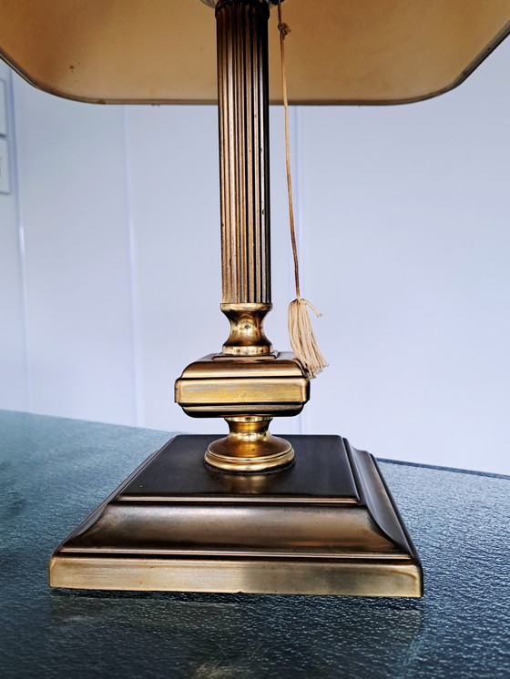 Image 1 of Lampade da tavolo a colonna in ottone Herda