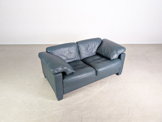 Image 1 of 2 sofás De Sede DS 17 originales de dos plazas con diseño de cuero.