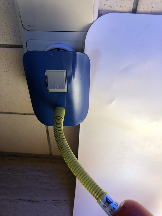 Image 1 of Vintage Memphis-stijl wandlamp voor stopcontact - Briloner