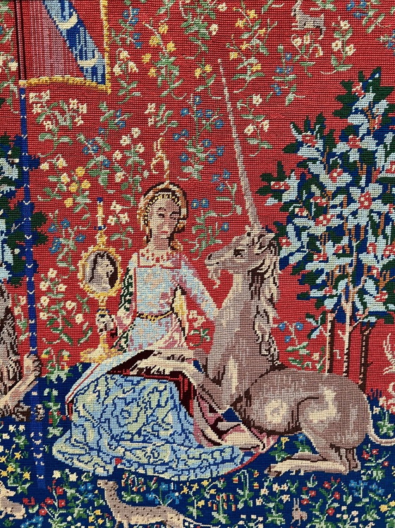 Tapisserie faite à la main – Décorations murales, Wool, Cotton (photo 3 of 6)