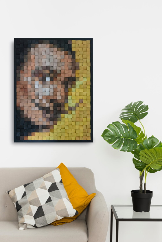 Image 1 of Arte in legno "Ritratto di Dalì"