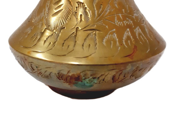 Image 1 of Vintage Arabische messing vaas