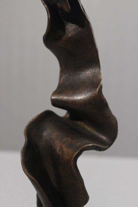 Image 1 of Paweł Rubaszewski "Bez Stow" sculpture, patinated bronze on a base, Poland 2000
