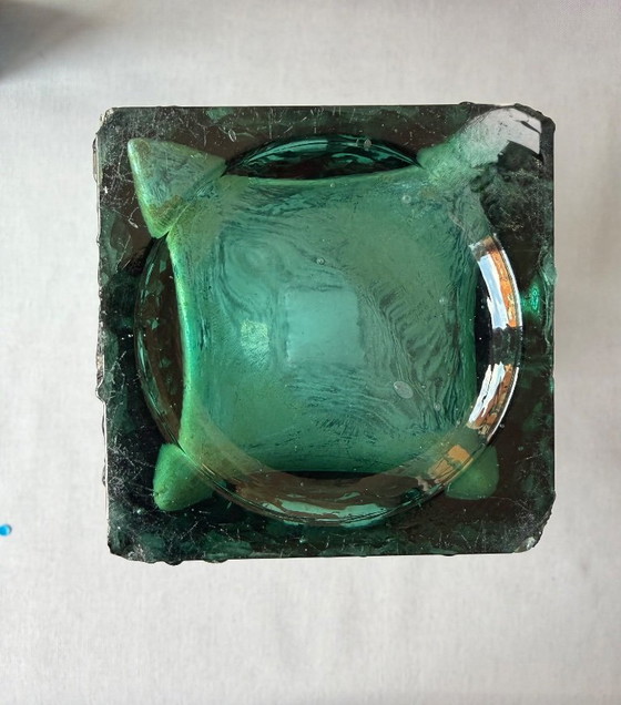 Mid-Century Scandinavian Brutalist Vase – Glass (photo 5 of 6)