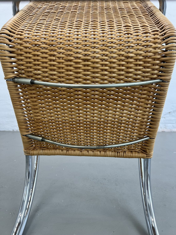Image 1 of Thonet MR20 armchair Mies van der Rohe wickerwork 1960s S533 Bauhaus design