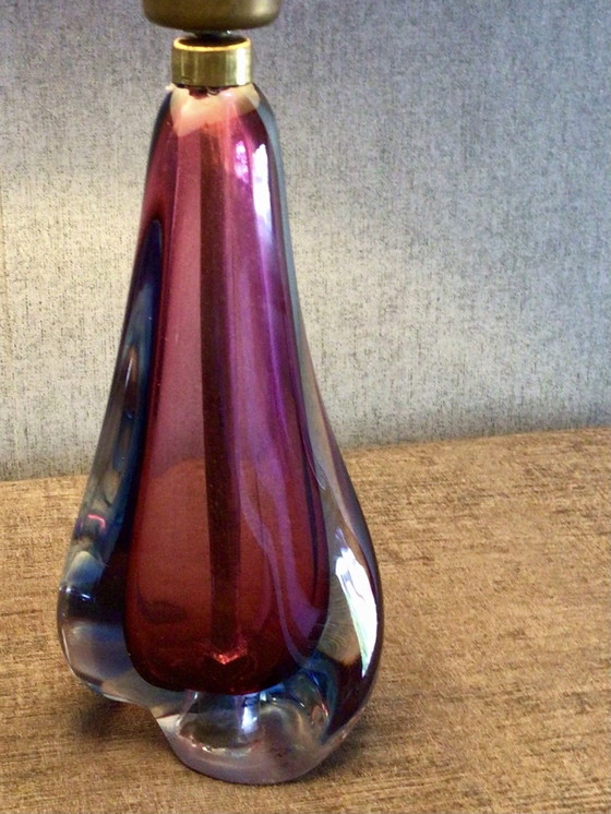 Image 1 of Vintage Table Lamp Of Crystal Glass
