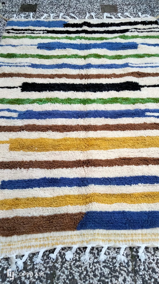 Image 1 of Handgeknüpfter Berberteppich aus Wolle, 243 x 168 cm