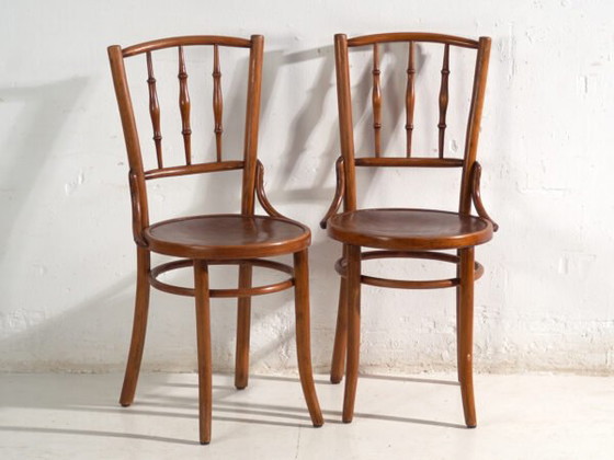 Sedie antiche in legno curvato stile Thonet – Europa Centrale, c. 1930 – Set di 4 #8 – Sedie da pranzo (photo 22 of 40)