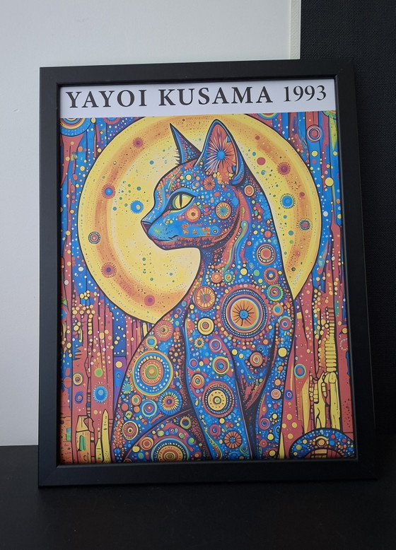 Yayoi Kusama Stampa Originale Incorniciata – Stampe artistiche, Glass, Paper (photo 5 of 5)