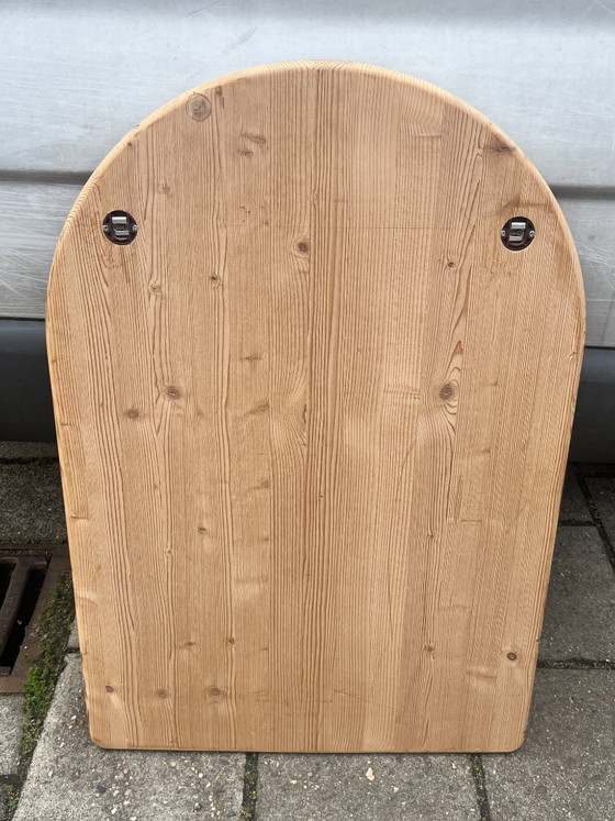 Image 1 of Vintage Large Pine Wood Mirror, Sweden 1970s
