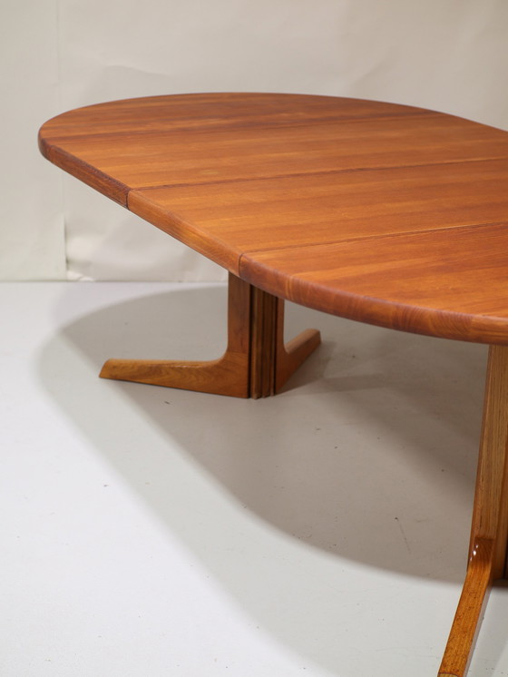 Image 1 of Round Dining Table Extendable Gudme Teak Danish