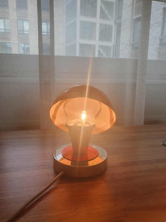 Lampe Vintage Space Age Champignon AZ Iskra Plovdiv – Luminaires, Metal, Chrome (photo 7 of 8)