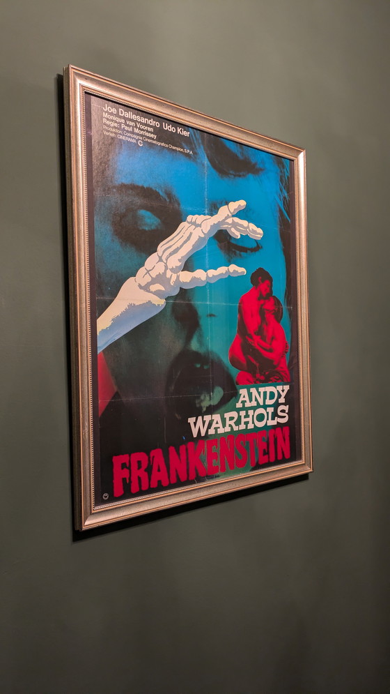 Image 1 of Andy Warhol's Frankenstein movie poster, vintage