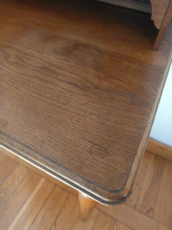 Image 1 of Escritorio escalonado Art Déco en roble claro.