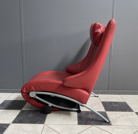 Image 1 of Fauteuil relax pliable rouge de Stefan Heiliger modèle Solo 699 pour WK Wohnen