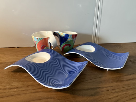 Image 1 of Tazas y platillos para espresso Villeroy & Boch NewWave Caffé Manaus – Edición limitada