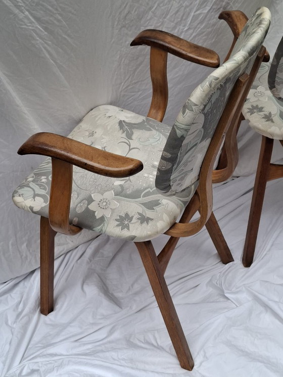 Image 1 of Lot de 2 chaises avec accoudoirs Cees Braakman design scandinave