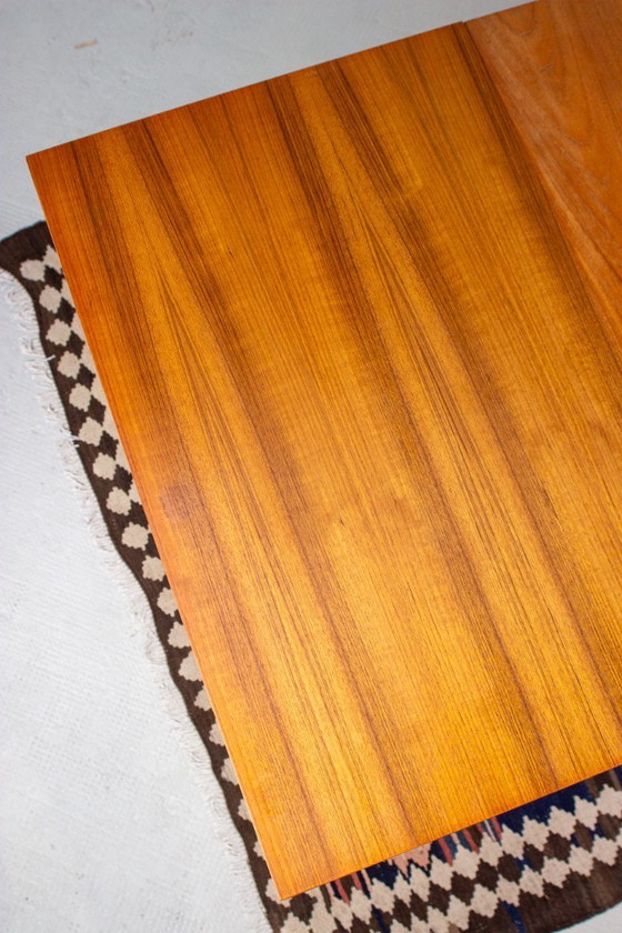 Image 1 of Vintage teak dining table, extendable, mid-century modern, 1960s