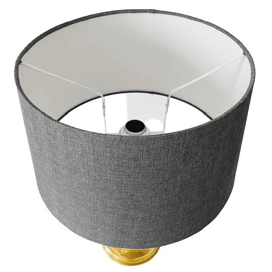 Image 1 of Lampada da tavolo vintage Hollywood Regency XL in ottone grigio oro