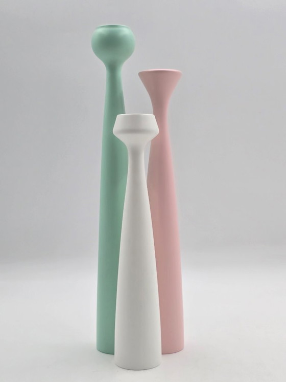Image 1 of  Set of 3 candlesticks, Anders Nørgaard for Applicata