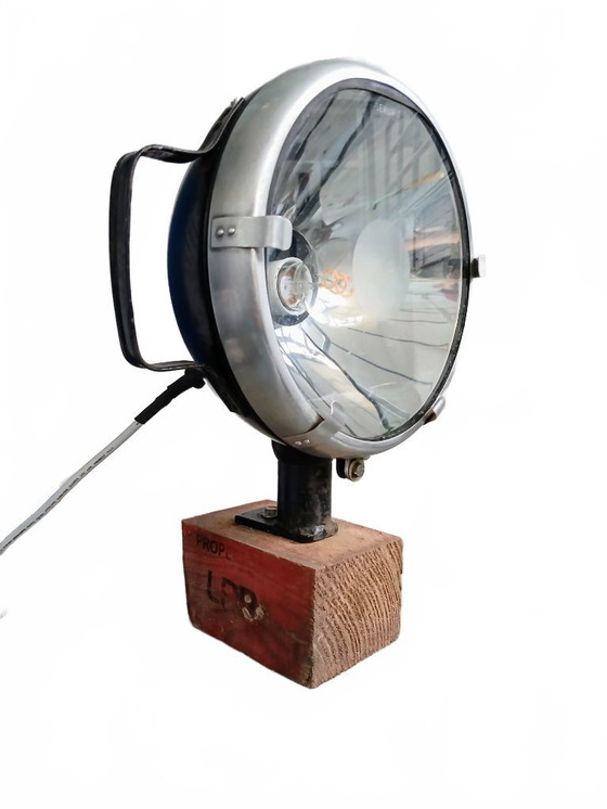 Image 1 of Steampunk Lamp from an Old Spotlight