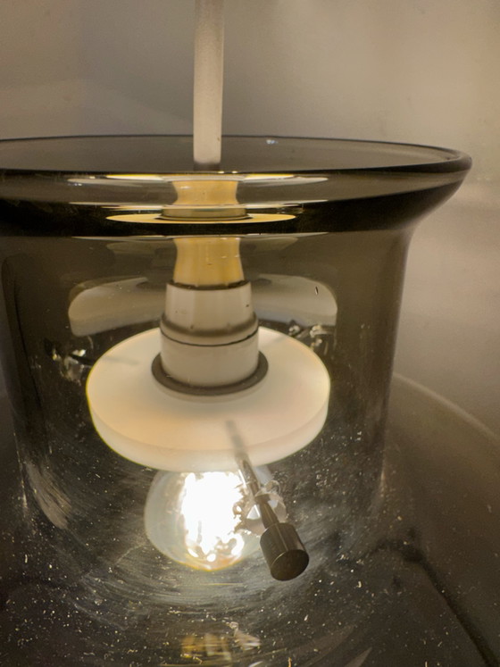 Image 1 of Smoked glass Space Age pendant light, 1970s