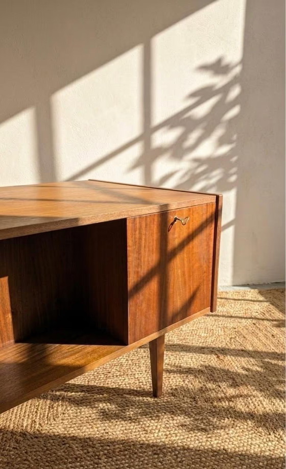 Image 1 of Desk, table, secretary, cabinet, vintage mid-century 60s retro