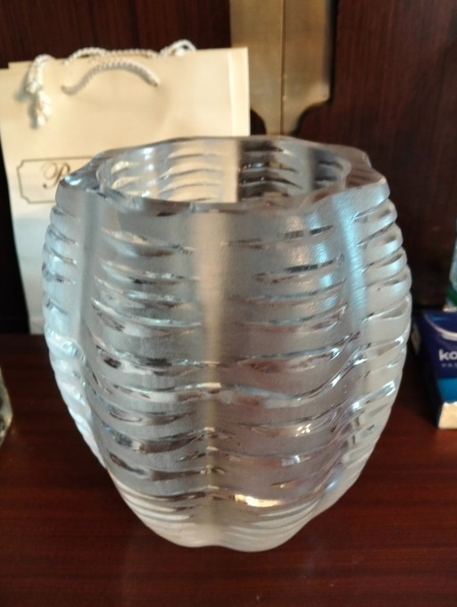 Vase en verre vintage
