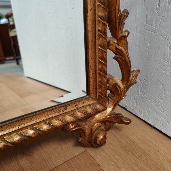 Image 1 of Vintage goudkleurige Barok Rococo spiegel, schouwspiegel Regency