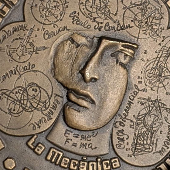 Image 1 of Miguel Berrocal Opus 294 Bronzemedaille La Mecánica Electricidad Gijón 1980er Jahre