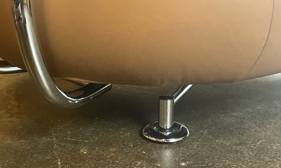 Image 1 of Poltrona/chaise longue Leolux Kikko in pelle Noli