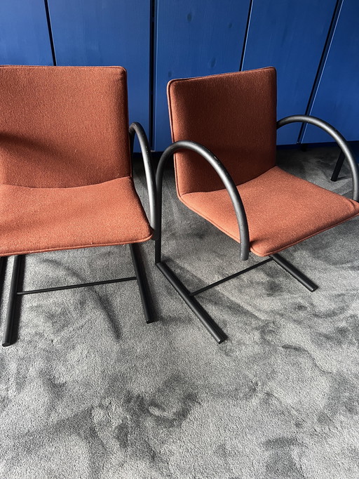Set van 4 Cirkel 1 eetkamerstoelen - Boonzaaijer & Mazairac - 80’s Nederlands Design